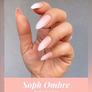 New The Nailest Instant Glam-Sophisticated Ombre Almond Shape  Press On Nail Set